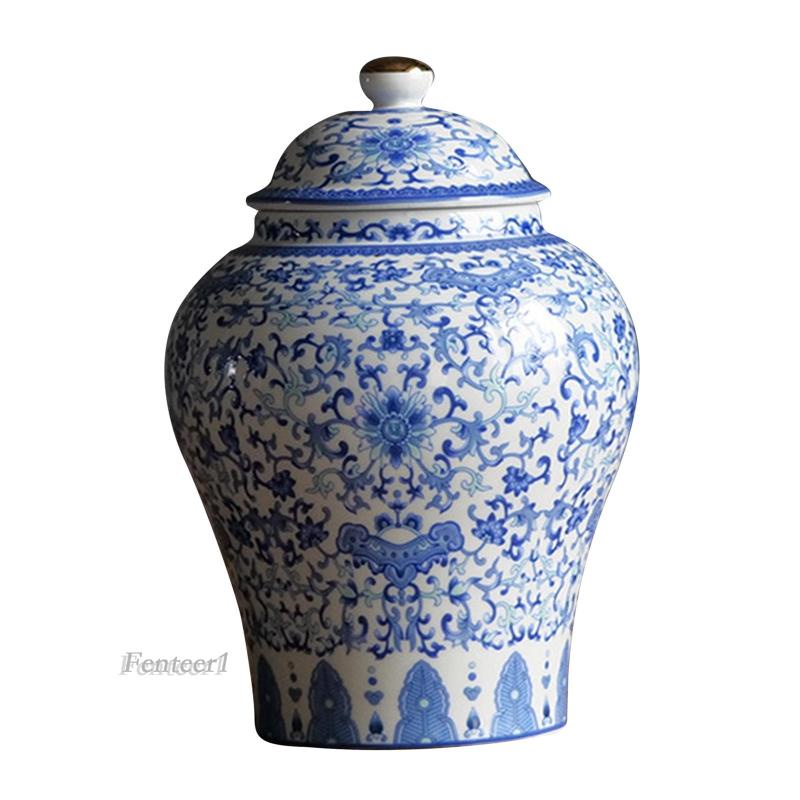 [Fenteer1] Lọ Sứ Đựng Quà Cưới Sơn Tay Đẹp 1300ml