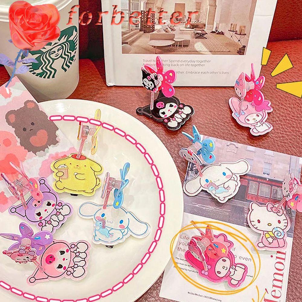 Kẹp Tóc Hoạt Hình Bằng Acrylic Phong Cách Hàn Quốc Cho Nữ