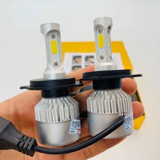 Đèn pha led c6 3 tim chân h4 gắn xe máy