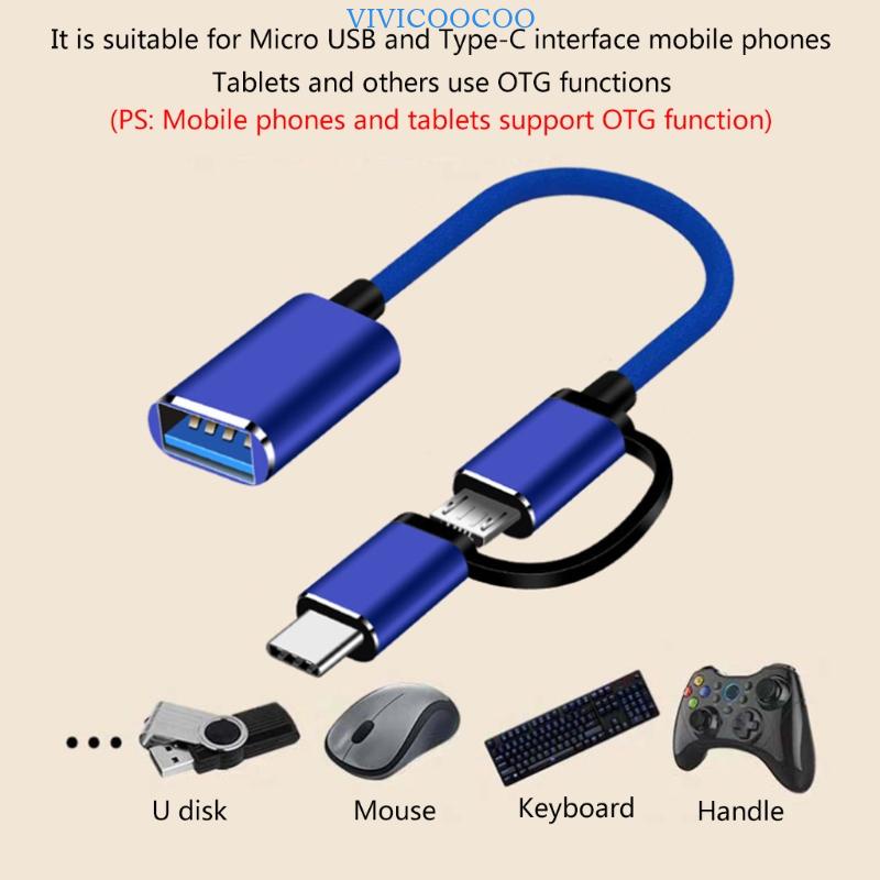 Đầu Chuyển Đổi Từ Cổng Type-C Micro Sang USB OTG Siêu Nhẹ Tiện Dụng