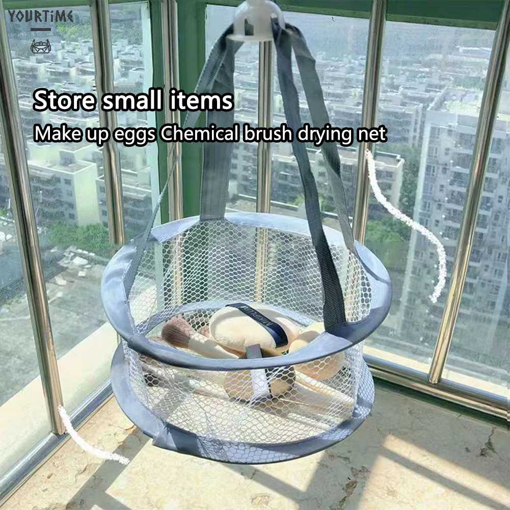 Túi Lưới Phơi Khô Cọ Trang Điểm Hình Trứng Gấp Gọn Được