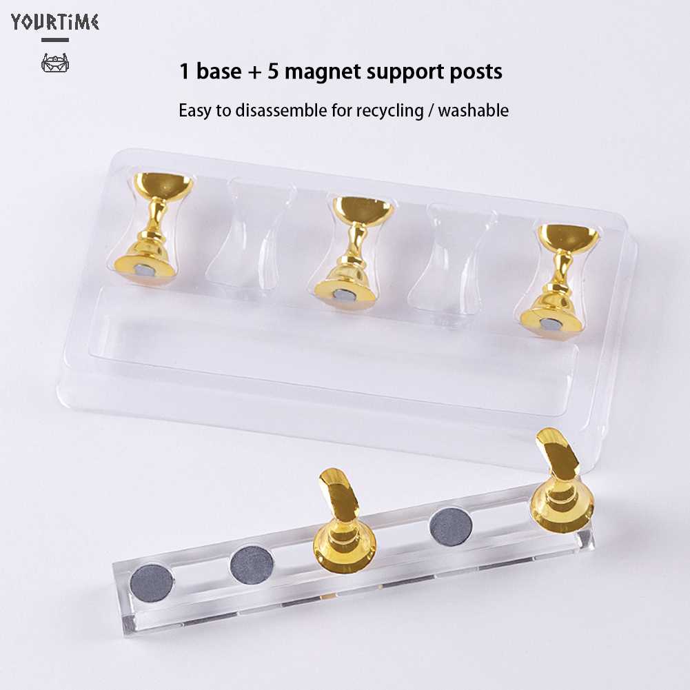 Giá Đỡ Trưng Bày Móng Tay Giả Từ Tính Bằng Acrylic Tiện Dụng