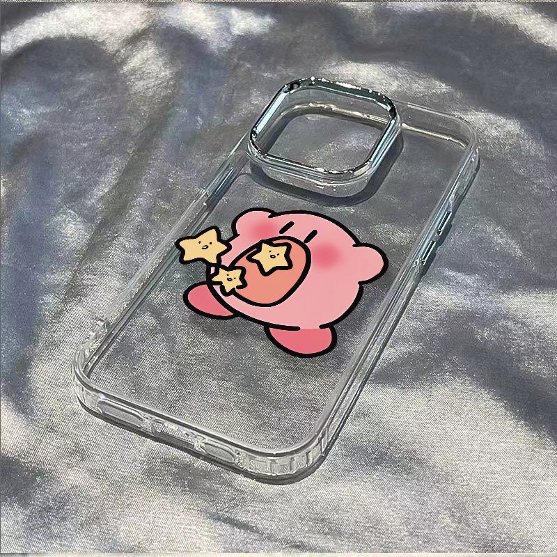 ✅Ốp Điện Thoại Dẻo Họa Tiết Ngôi Sao Kirby / max813 Chống Sốc Cho Iphone 7 12Plus 11 14pro VYS4