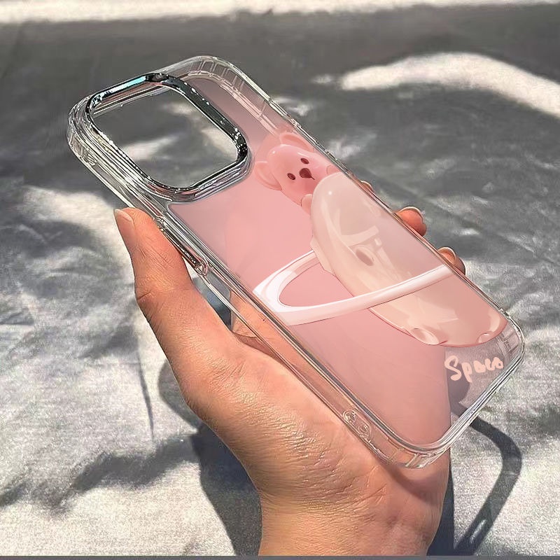 ✅Ốp Điện Thoại Mềm Hình Gấu Và Hành Tinh Cho Apple iPhone max814pro plus7 7 814Pro121311Chống Sốc Đơn Giản / T6Tii T6TI