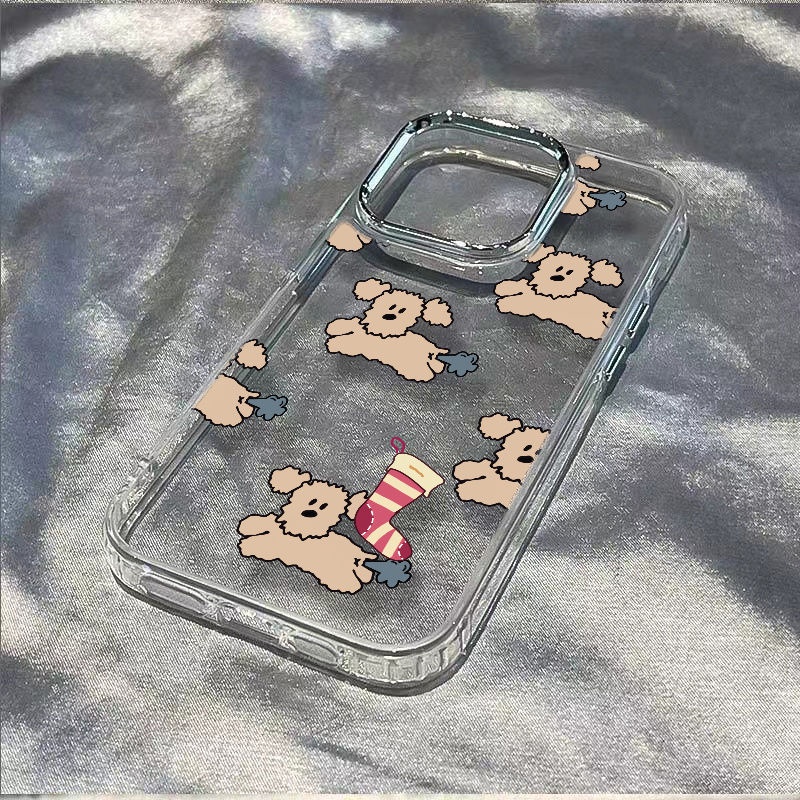 ✅Ốp Điện Thoại Mềm Chống Sốc In Hình Cún Dễ Thương Cho Iphone 1378 11 14pro 12 / 4TQA