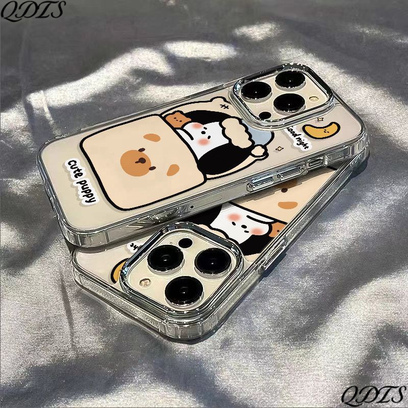 ✅Ốp Điện Thoại Dẻo Họa Tiết Chú Chó &amp; Sữa Dễ Thương Chống Sốc Cho iPhone1214pro / 11 maxplus137 8 JUC7