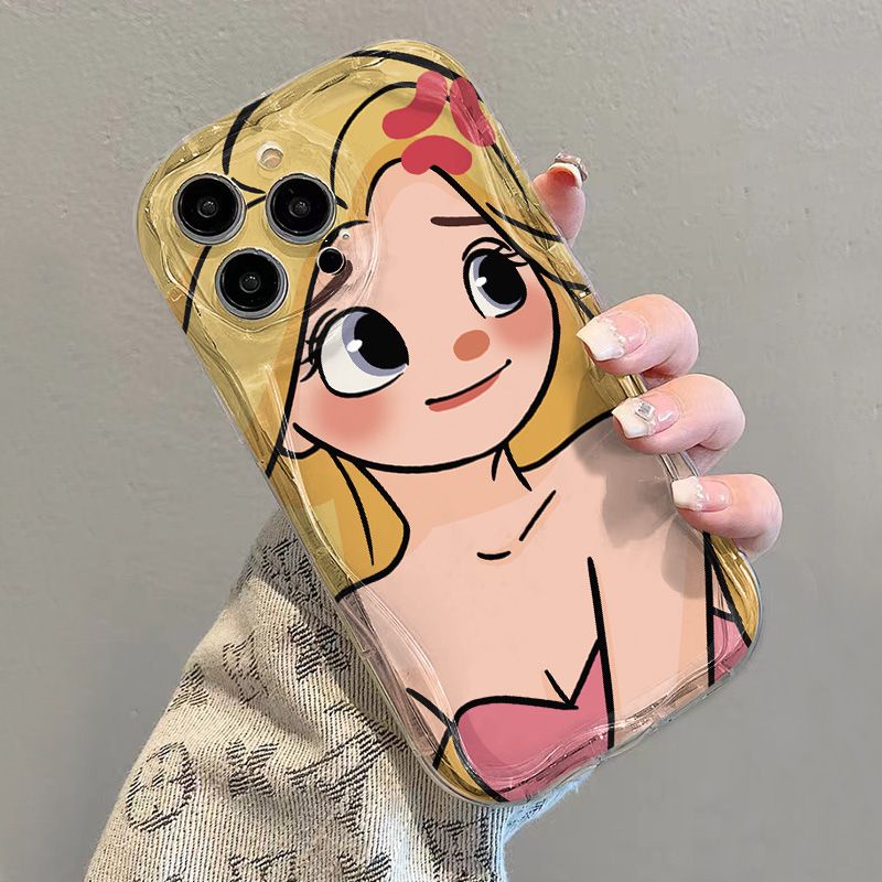 ✅Ốp Điện Thoại Silicon In Hình Cô Gái Dễ Thương Cho Iphone 13Promax Xr / 14 / xs REJK / 7 1211