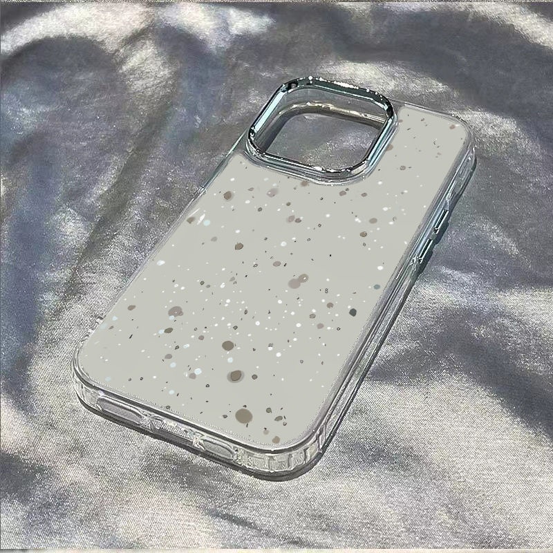 ✅Ốp Điện Thoại Mềm Chống Sốc Màu Xanh Lá Họa Tiết Ngôi Sao Nhỏ Cho Iphone 1114Promax 7 13 128Plus