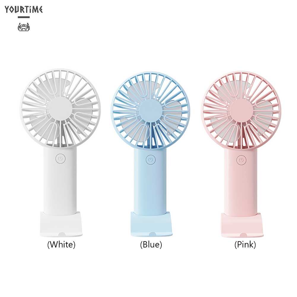 Quạt Mini Cầm Tay 3 Tốc Độ Kèm Sạc USB Tiện Dụng Chất Lượng Cao