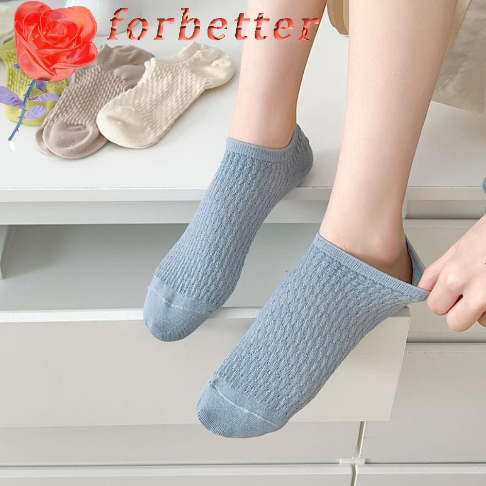 Vớ Cotton Cổ Thuyền Chống Trượt Màu Kẹo Ngọt Ngào Dễ Thương Cho Nữ