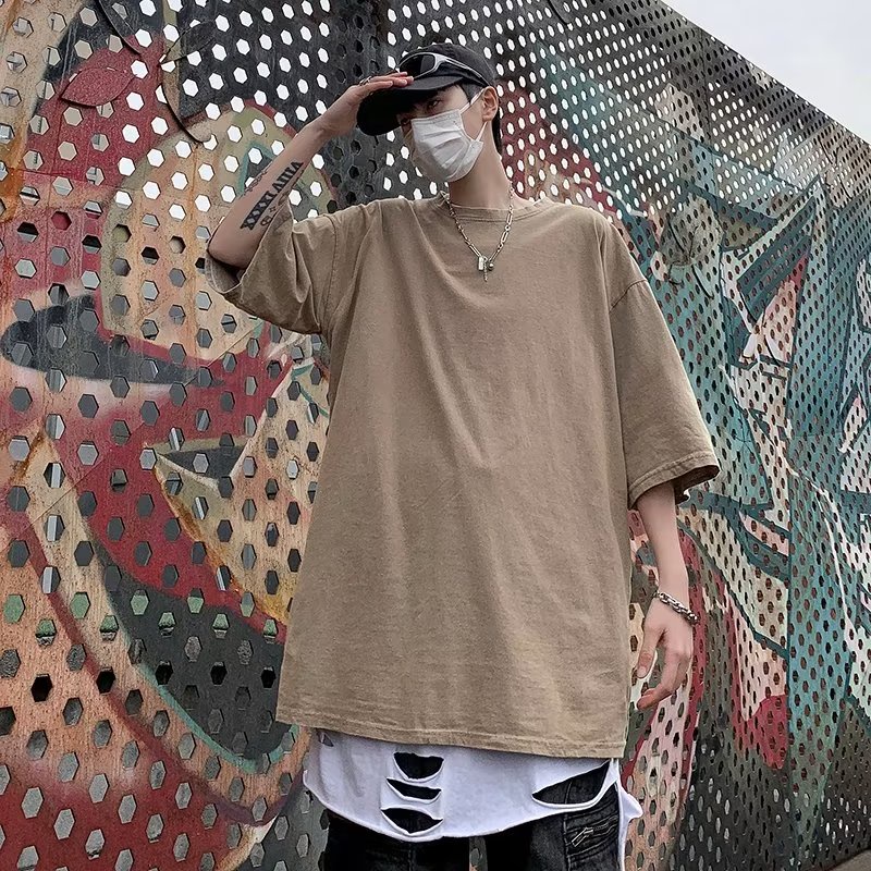 Áo Thun Ngắn Tay Phong Cách Âu Mỹ Cá Tính Dành Cho Nam