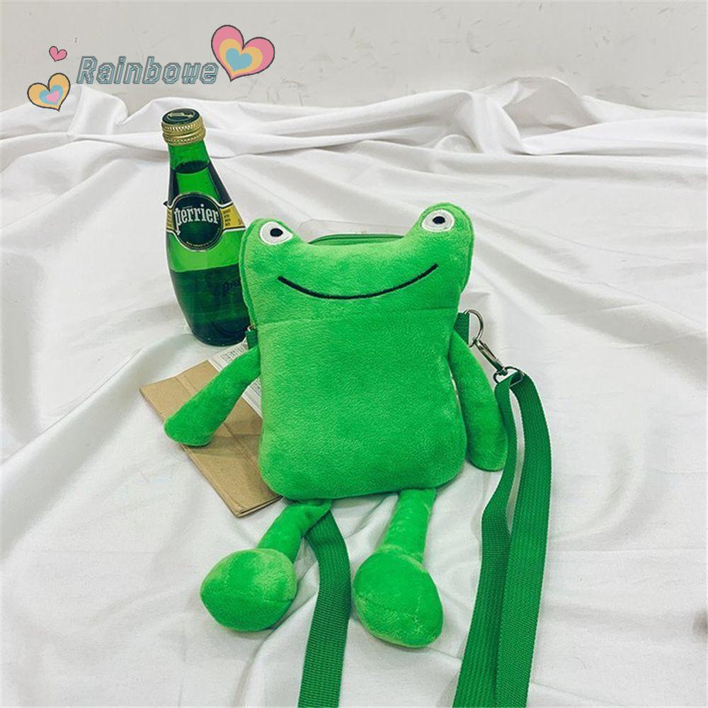 Túi Đeo Chéo Hình Chú Ếch Nhồi Bông Đáng Yêu Thời Trang