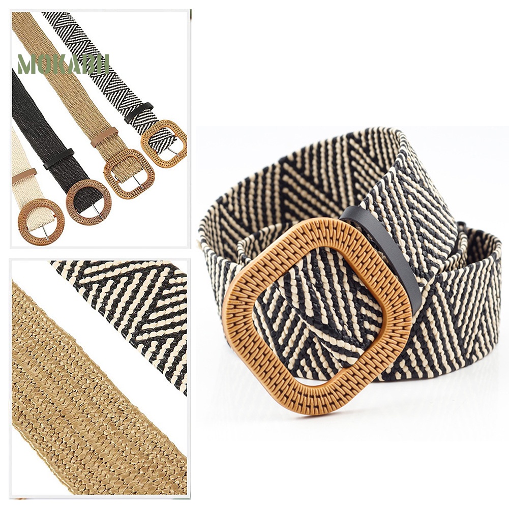 Thắt Lưng Dây Bện Phong Cách Bohemian Cổ Điển Mùa Hè Cho Nữ