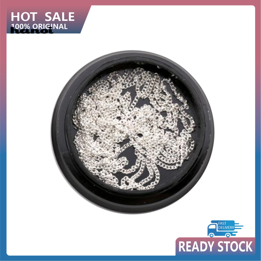 1 Hộp Phụ Kiện Dây Xích 1M Trang Trí Móng Tay Nghệ Thuật