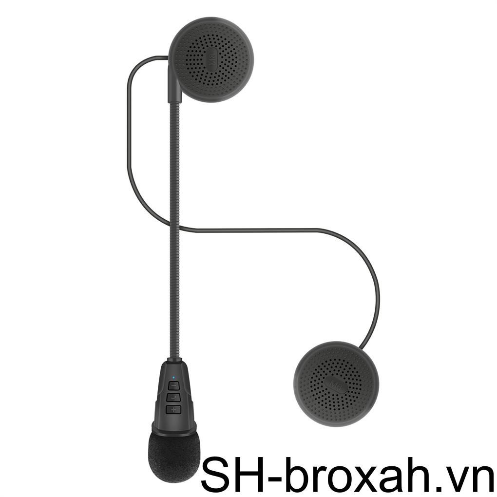 Tai Nghe Bluetooth Không Dây Gắn Mũ Bảo Hiểm Kèm Phụ Kiện