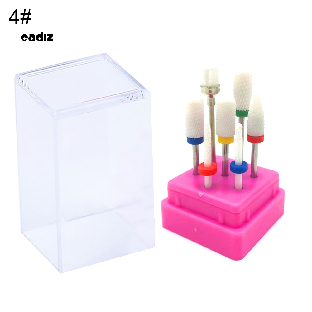 Bộ 7 Mũi Khoan Móng Tay Bằng Thép Vonfram Tiện Dụng Bits