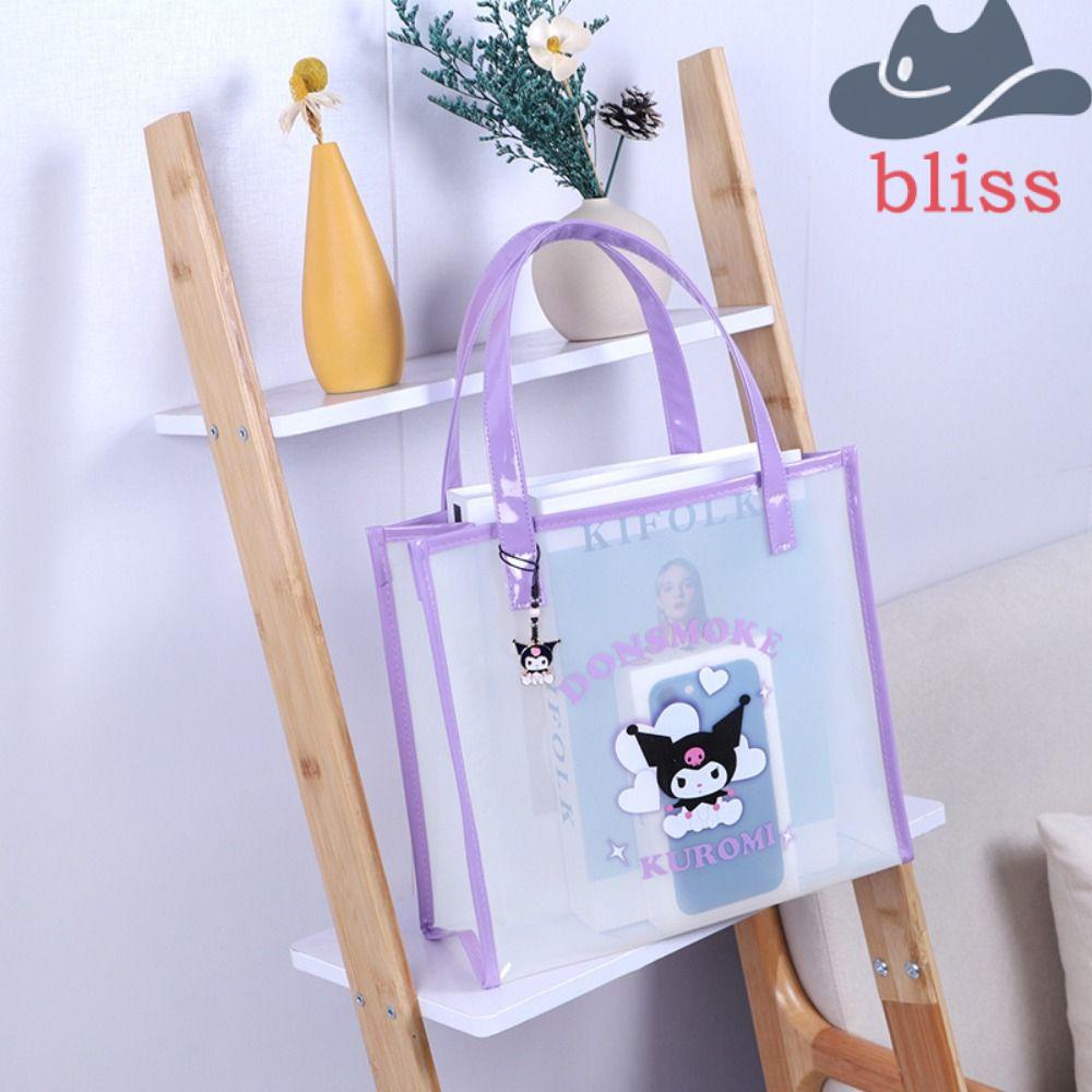 Túi Đeo Vai Bằng PVC Trong Suốt In Hoạt Hình Kuromi Melody Dễ Thương Cho Bé