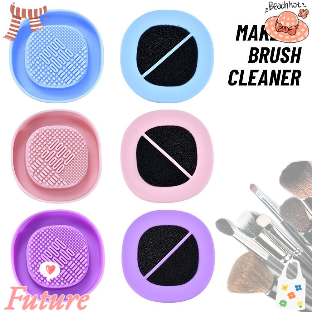 Dụng Cụ Vệ Sinh Cọ Trang Điểm Bằng Silicone Tiện Dụng Chất Lượng Cao