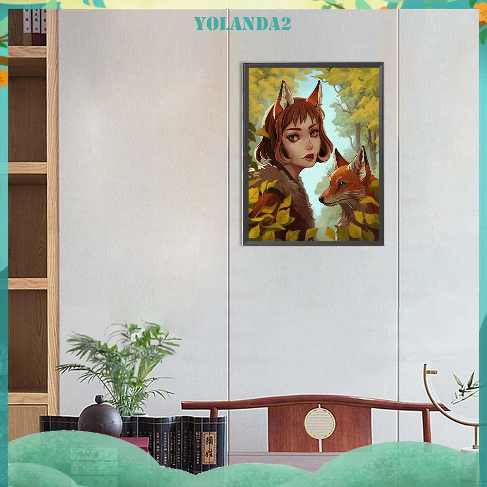 Bộ Tranh Đính Đá 5D Họa Tiết Hoạt Hình Động Vật Độc Đáo DIY Dùng Trang Trí Nhà Cửa