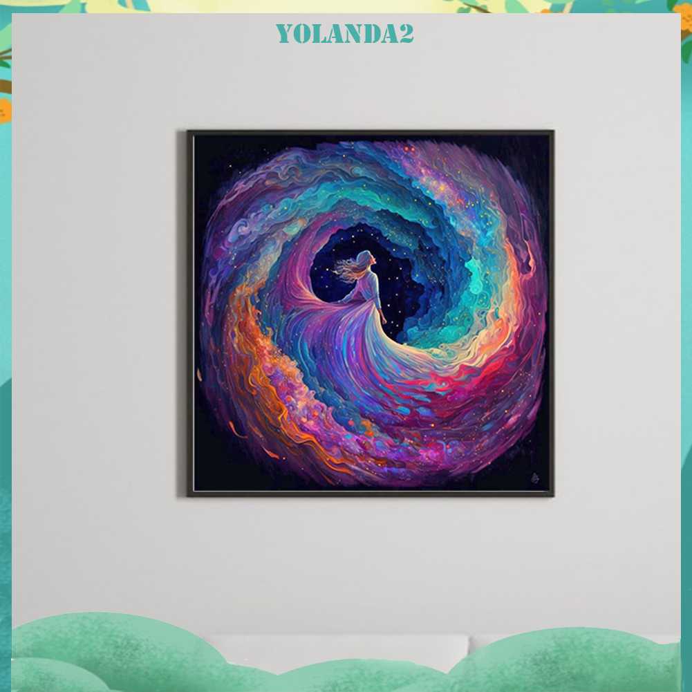 Tranh Đính Đá Kim Cương Toàn Bộ 5D DIY Hình Vẽ Cô Gái Trang Trí Nhà Cửa