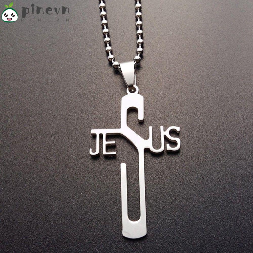Vòng cổ Mặt Hình Quả Thông Thời Trang|Biểu Tượng Christian Bằng Thép Không Gỉ