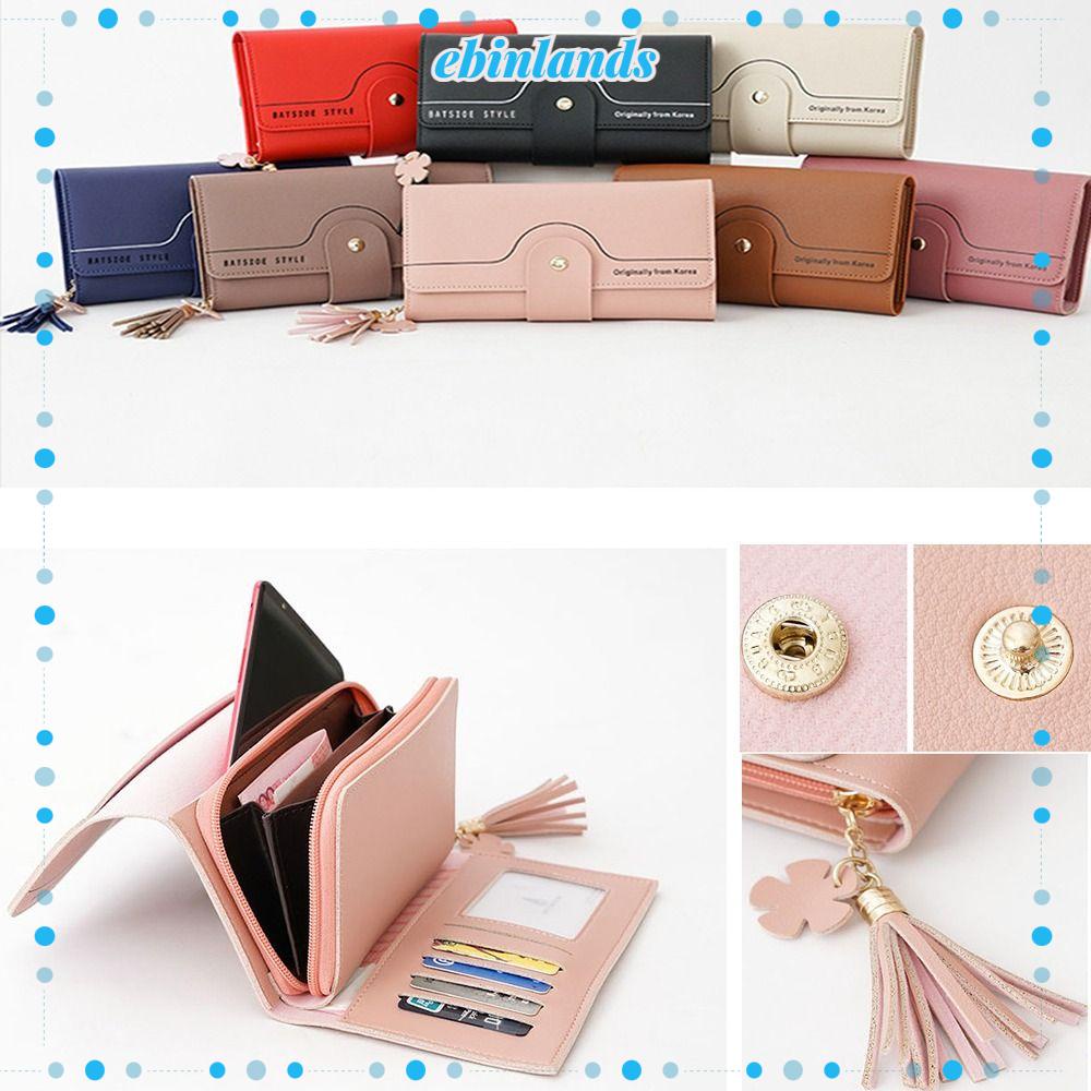 Túi Xách Đựng Thẻ / Tiền Có Khóa Chữ Phối Tua Rua Phong Cách Anh Quốc Cho Nữ