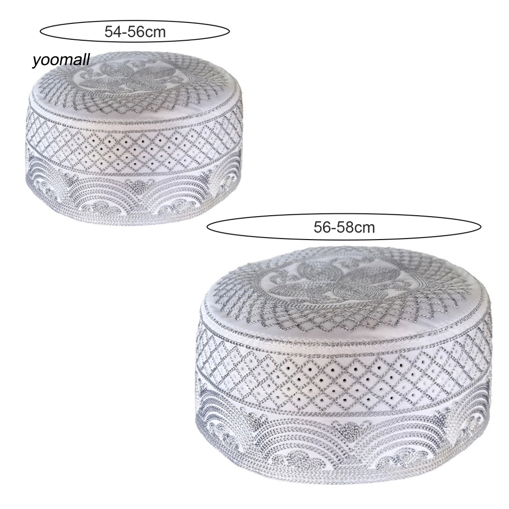 Mũ Lưỡi Trai Phẳng Thêu Họa Tiết Thổ Nhĩ Kỳ Cổ Điển Thoáng Khí Trang Trí Cho Nam