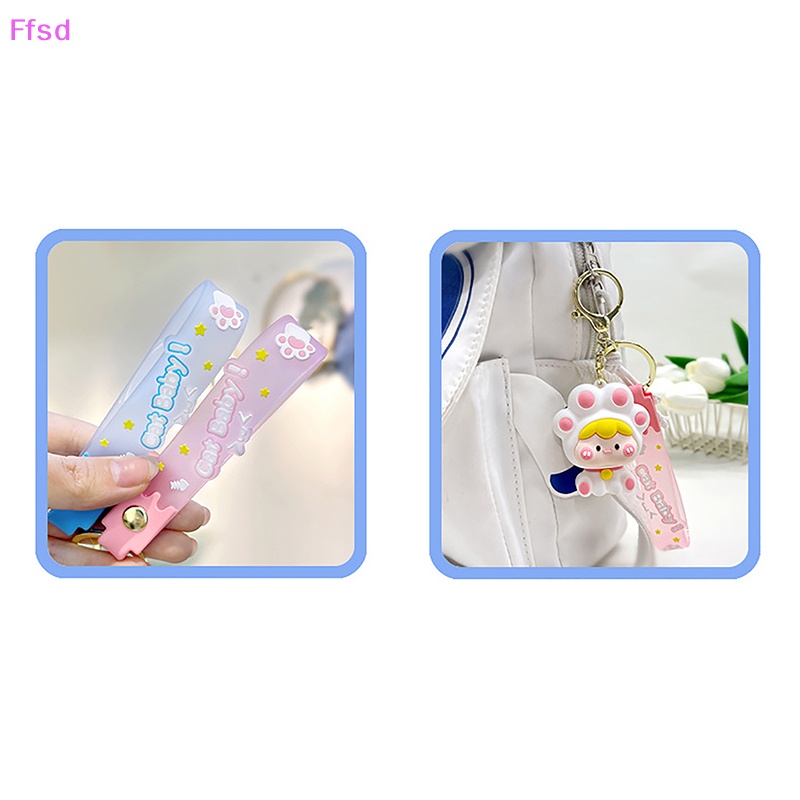 {Ffsd} Móc Khóa Hình Mèo Hoạt Hình Dễ Thương Trang Trí Túi Xách * Hàng Bán Chạy