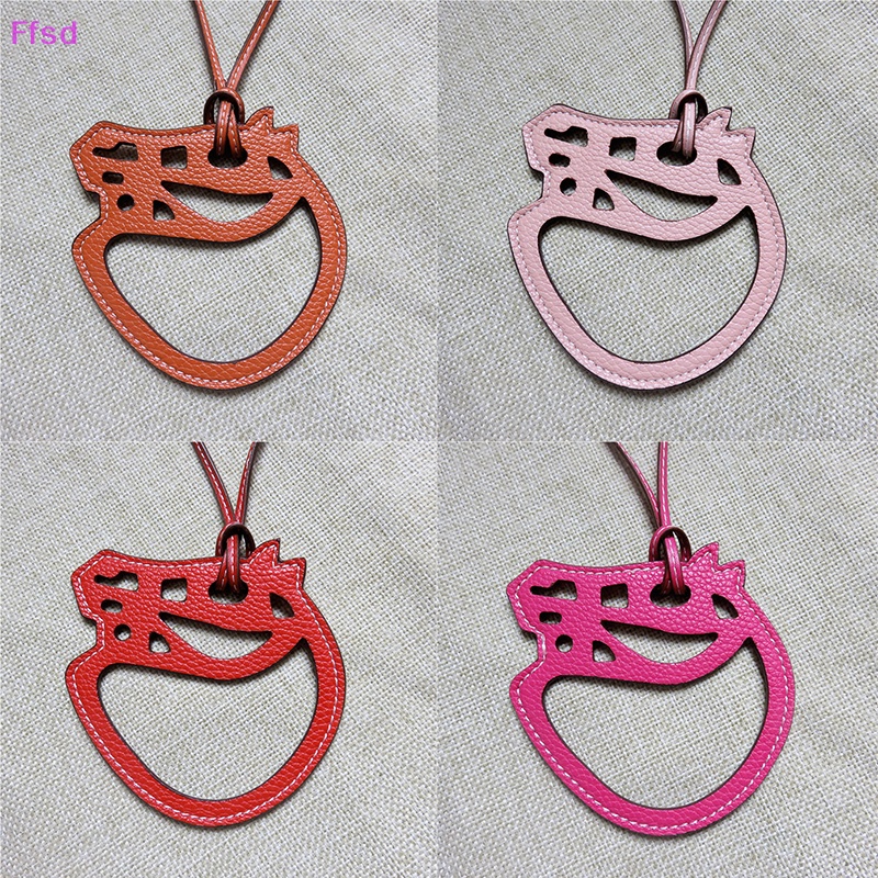 {Ffsd} Móc Khóa Ba Lô Da PU Khoét Rỗng Đơn Giản Thời Trang Trang Trí Túi Xách * Bán Chạy Cho Nữ