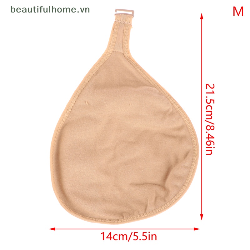 [beautifulhome] Túi Đựng Bảo Vệ Ngực Giả Cotton Hình Giọt Nước Có Móc Bảo Vệ Ngực [beauty]