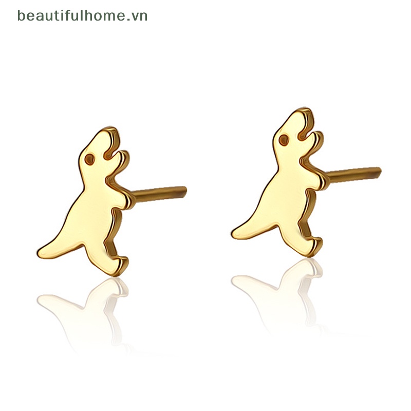 Bông Tai Hình Khủng Long Mini Đơn Giản Thời Trang Cho Nữ