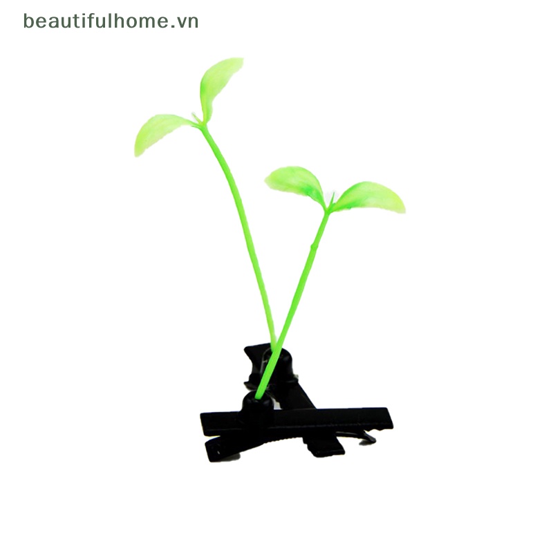 Set 4 Kẹp Tóc Cỏ Vui Nhộn Thời Trang Unisex