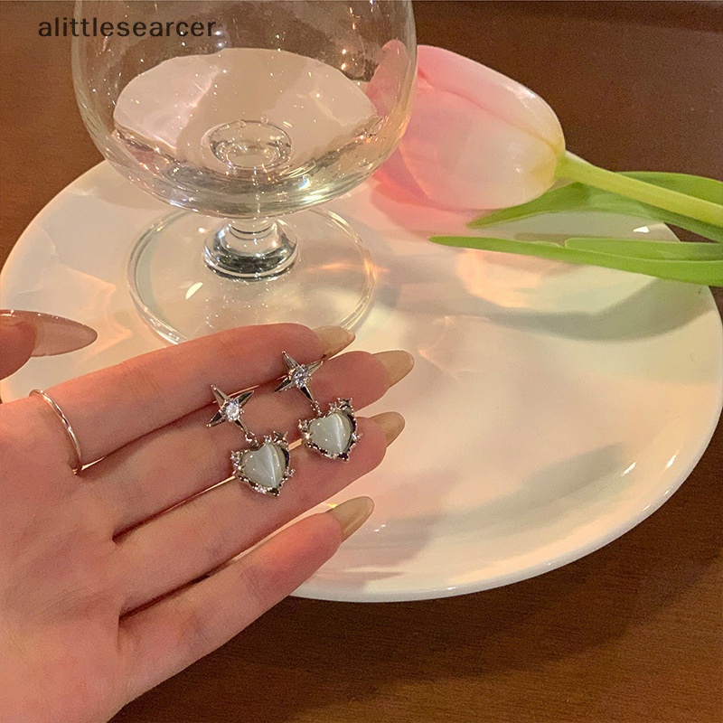 Khuyên Tai Đá Mắt Mèo Thời Trang Hàn Quốc