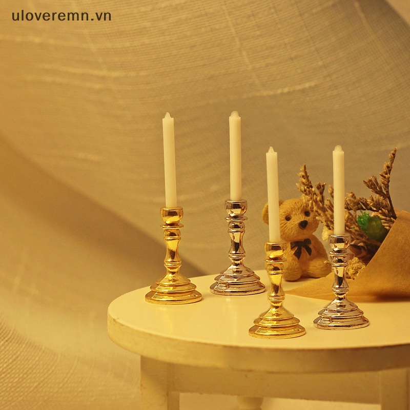 1 Cặp Giá Đỡ Mô Hình Candelabra Trang Trí Nhà Búp Bê 1: 12