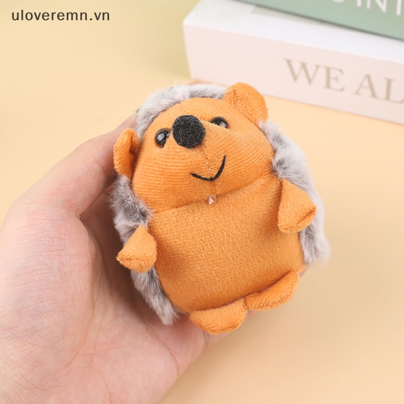 Móc Khóa Hình Nhím Nhồi Bông Mềm Mại Đáng Yêu