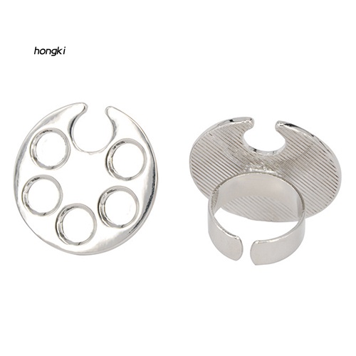 Nhẫn Hở HìNh DấU Chân Mini Trang Trí MóNg Nghệ ThuậT