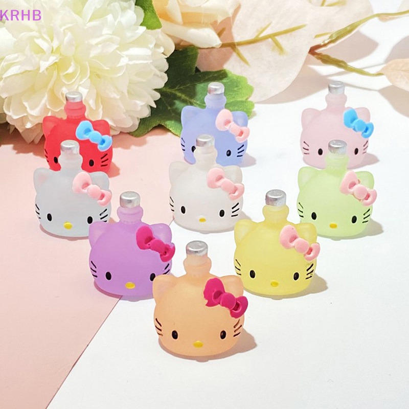 Đồ trang trí Mèo Đeo Nơ Màu Dạ Quang Thu Nhỏ Dùng Trang Trí Tiểu Cảnh Mới