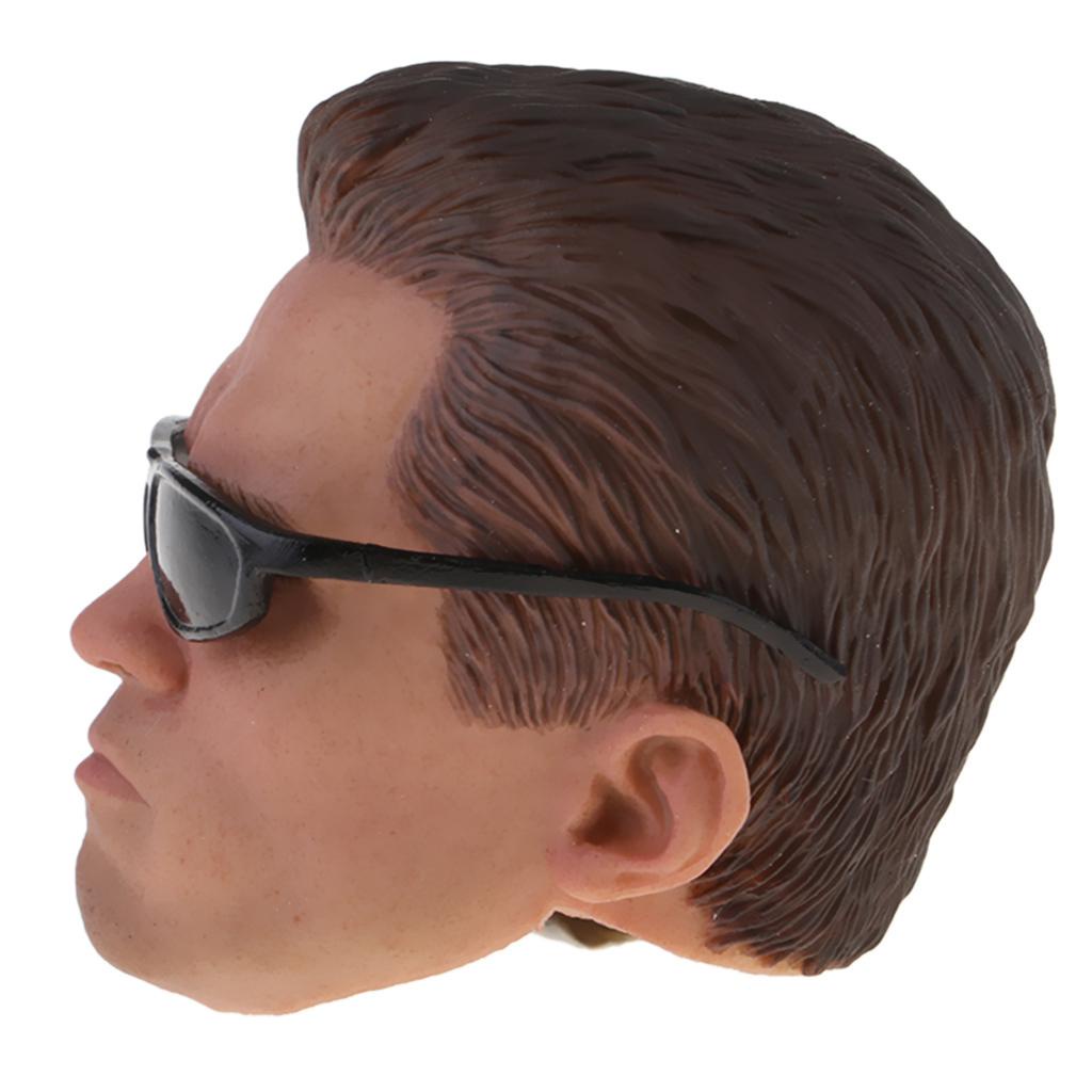 Mô Hình Điêu Khắc Đầu Nam Giới Tỉ Lệ 1 / 6 Kèm Mắt Kính