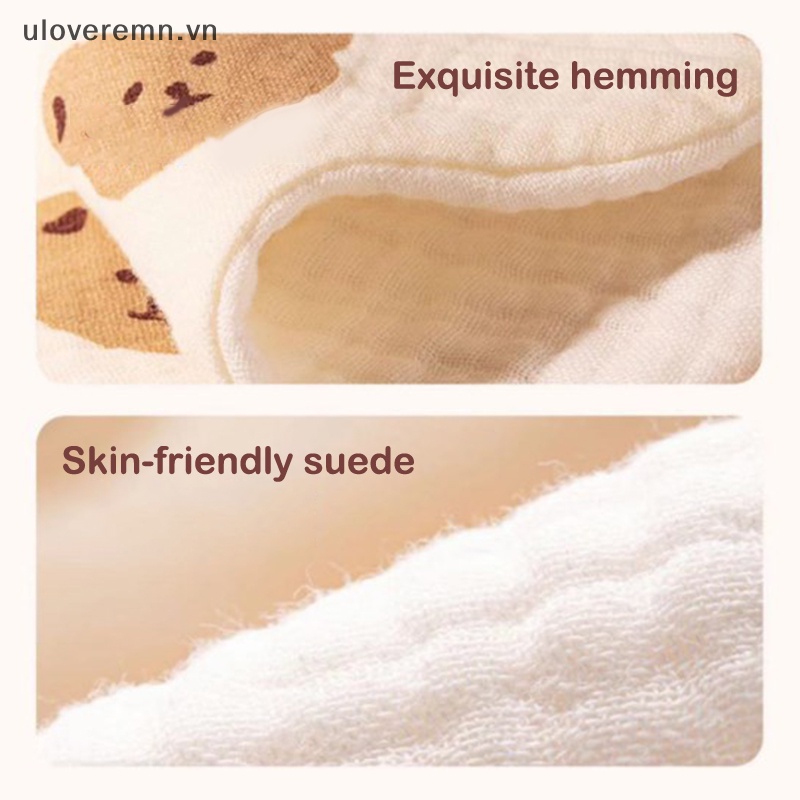 Yếm Ăn Cotton Sáu Lớp Xoay 360 Độ Xinh Xắn Tiện Dụng Cho Bé