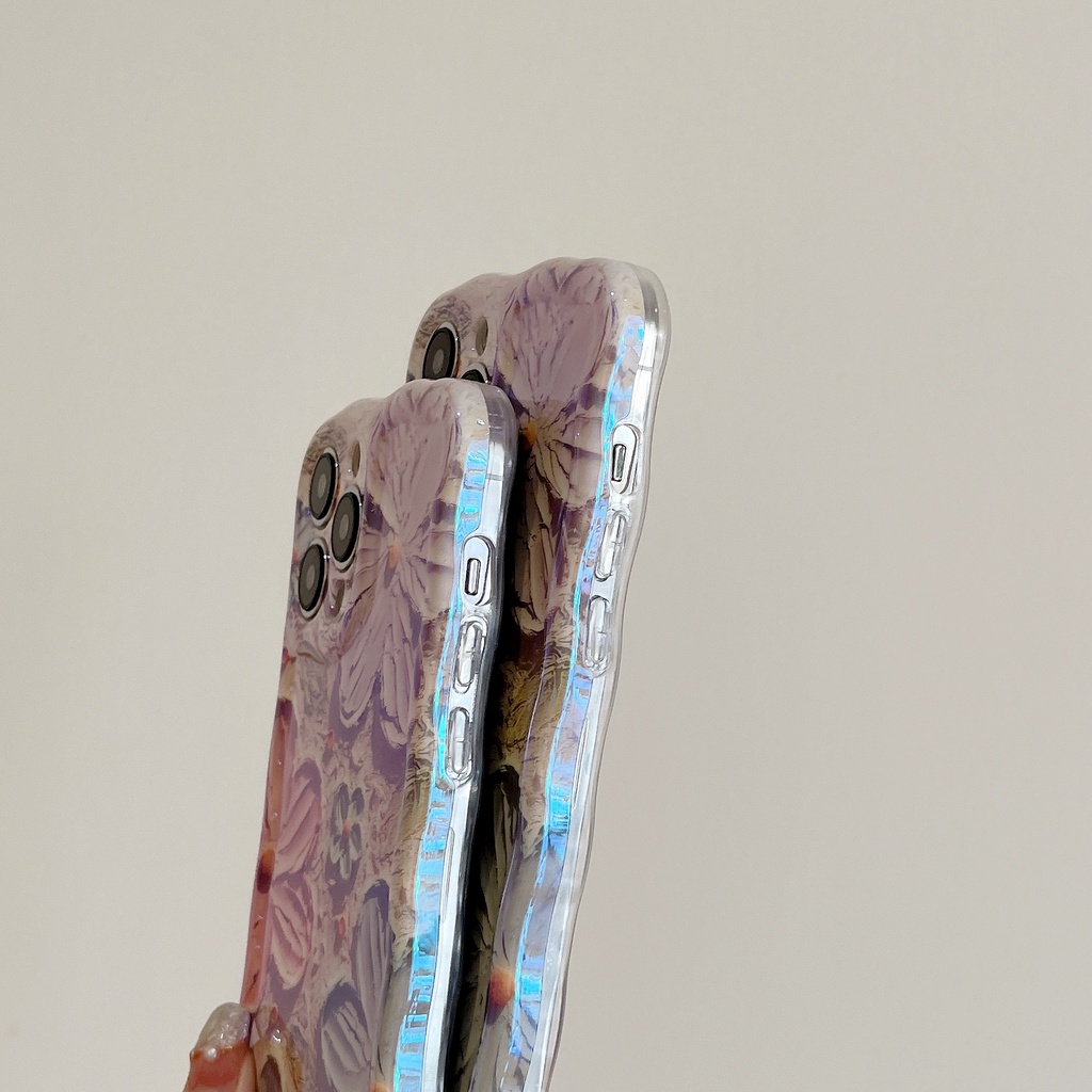 Ốp Điện Thoại TPU Chống Sốc Họa Tiết Tranh Sơn Dầu Cho IPhone 14 13 12 11 Pro Max