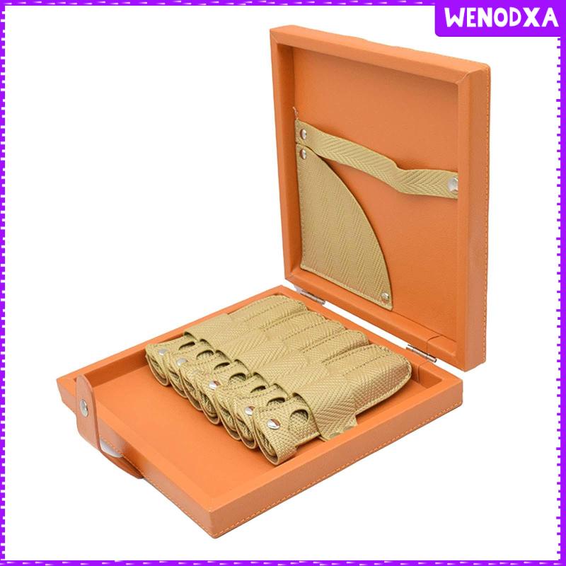 Hộp Đựng Kéo Cắt Tóc Bằng Da PU 23x23x4.5cm Tiết Kiệm Không Gian