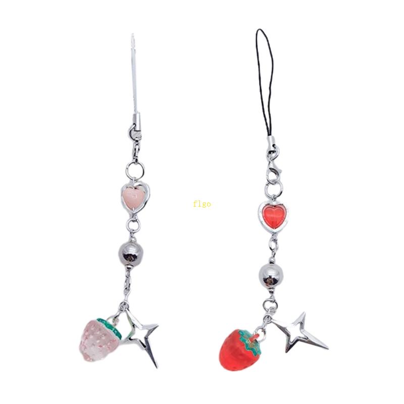 Móc Chìa Khóa / Túi Xách / Điện Thoại Họa Tiết Ngôi Sao / Dâu Tây Dễ Thương