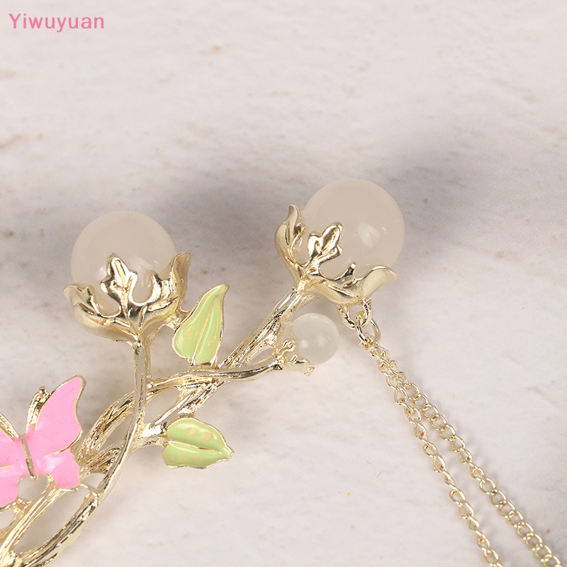 < Yiwuyuan > Kẹp Tóc Đuôi Ngựa Đính Pha Lê Và Tua Rua Thời Trang Mới Thanh Lịch Dành Cho Bạn Nữ