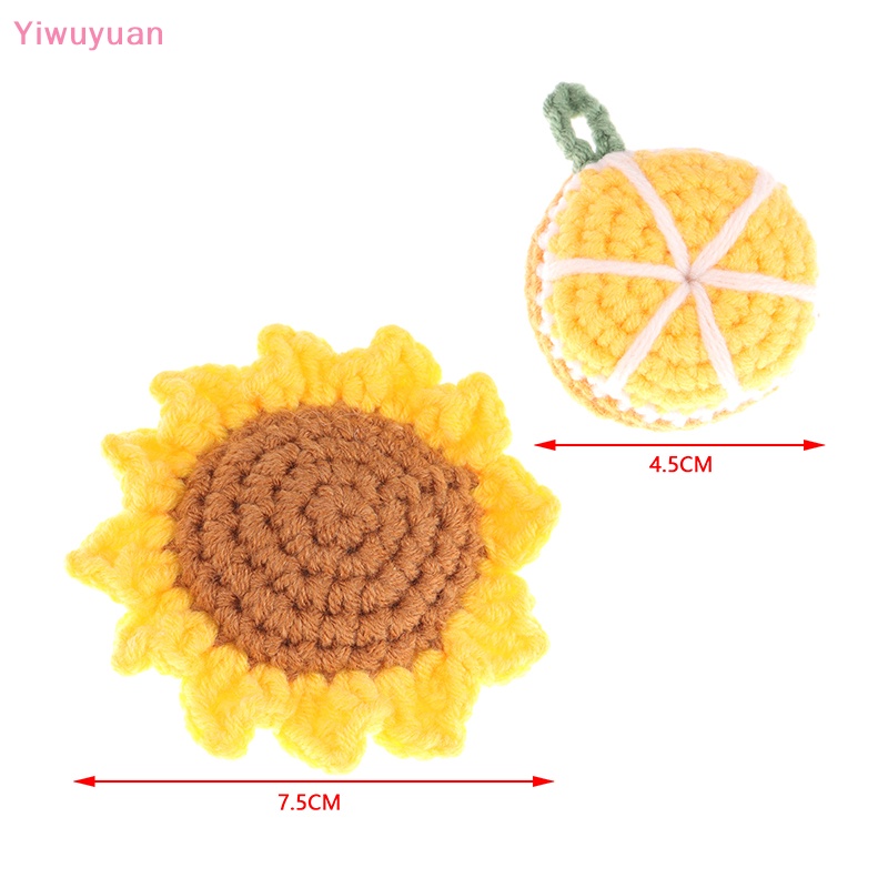 < Yiwuyuan > Móc Khóa Hình Hoa Hướng Dương Nhồi Bông Ấm Áp Sáng Tạo Dễ Thương Trang Trí Túi Xách / Ô Tô DIY Mới Dành Cho