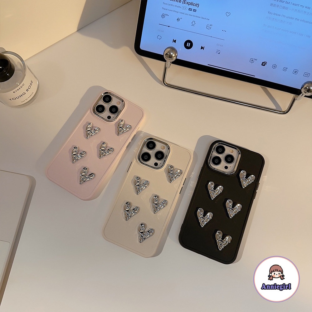 Ốp Điện Thoại TPU Mềm Trái Tim 3D Cho IPhone 11 14 Pro Max 13 Pro Max 12 X XS XS Max XR 7 8 Plus