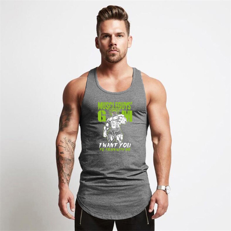 Áo Thun Sát Nách Ôm Dáng Bằng Vải Cotton Thời Trang Mùa Hè Cho Nam