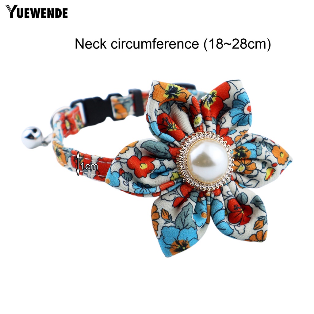 Vòng Cổ Thoáng Khí Trang Trí Hoa Có Thể Giặt Lại Dành Cho Cún Cưng YQ.E