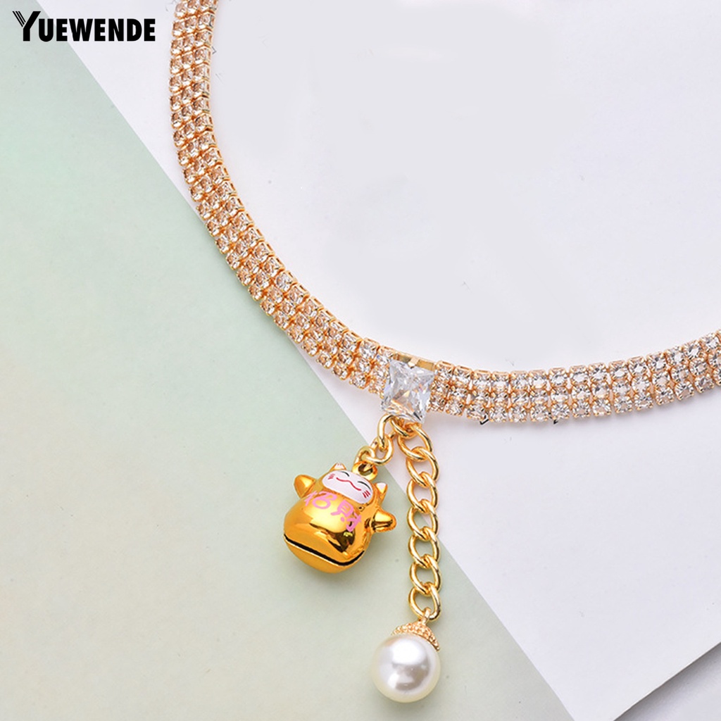 Vòng Cổ Đính Pha Lê Giả Đa Năng Dễ Thương Cho Thú Cưng