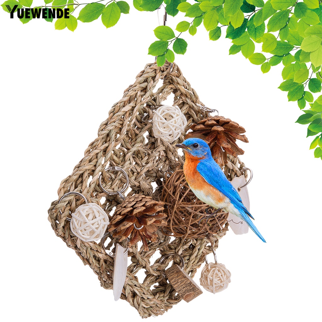 Yq.e Đồ Chơi Chất Liệu Tự Nhiên Trọng Lượng Nhẹ Chống Cắn Mài Răng Cho Chim Vẹt