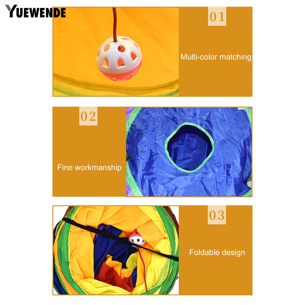 Đồ Chơi Đường Hầm Hình Chữ S 5 Chiều Chống Trầy Xước Giảm Căng Thẳng Có Chuông Và Bóng Xếp Gọn Dành Cho Mèo Cưng